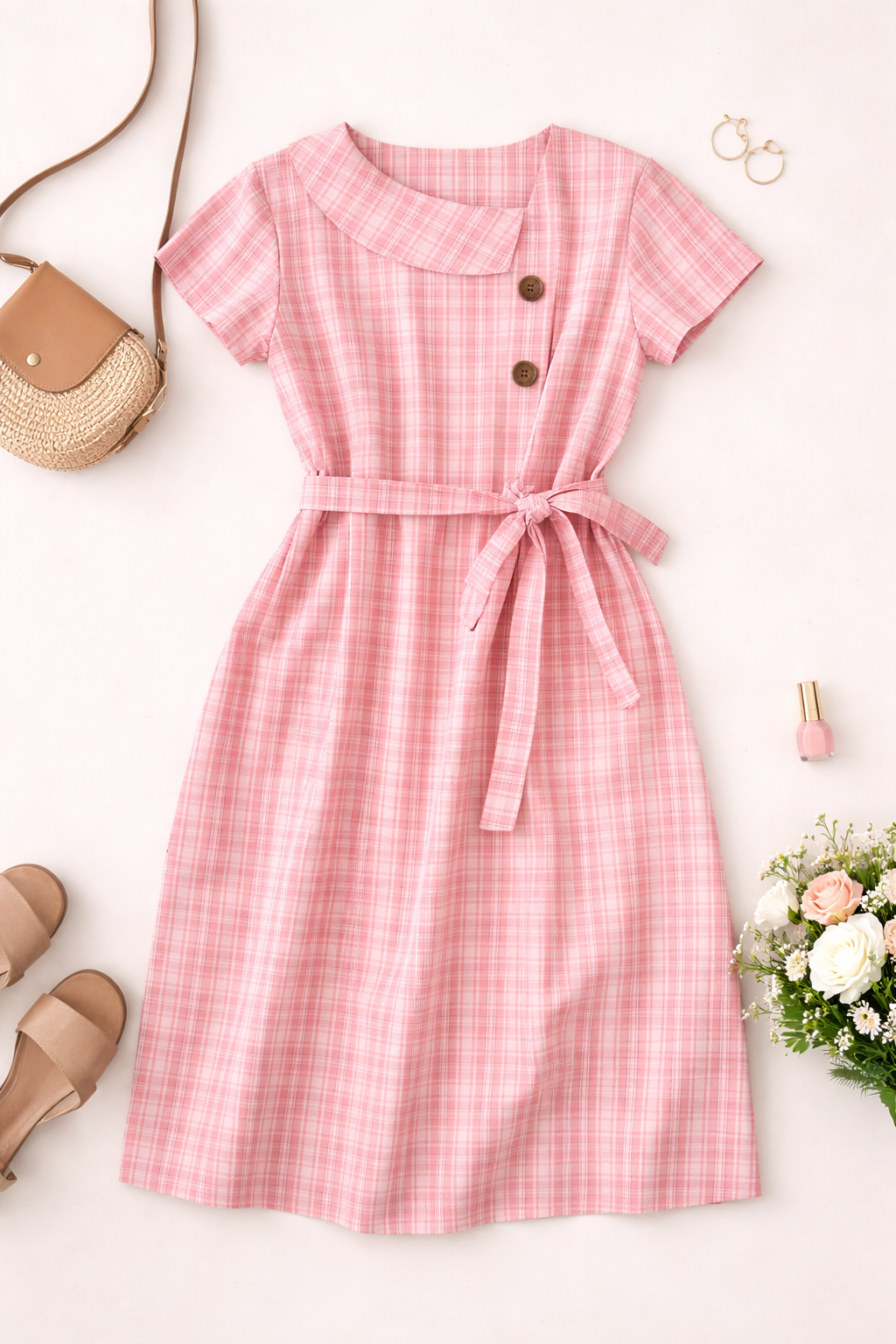 Rosewood Cotton Dress