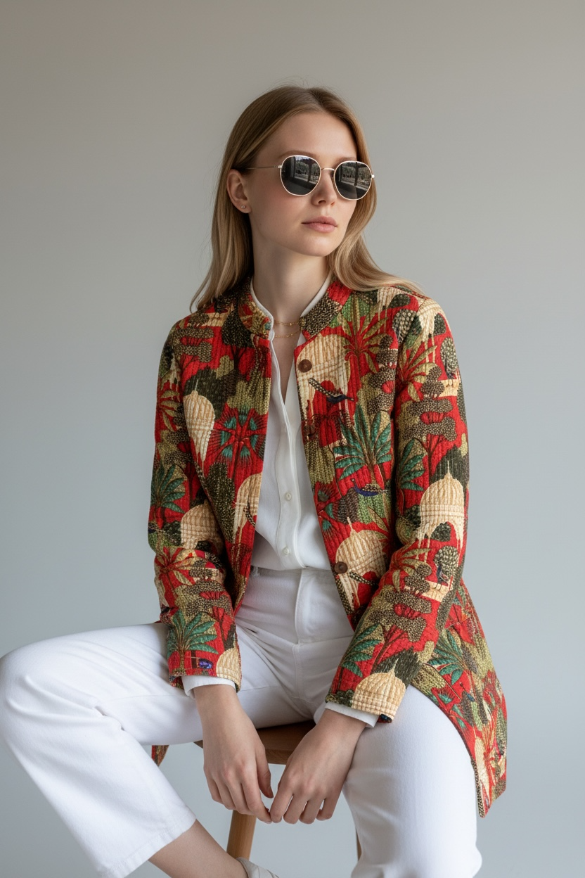 Reversible Quilted Coat – Festive Folklore