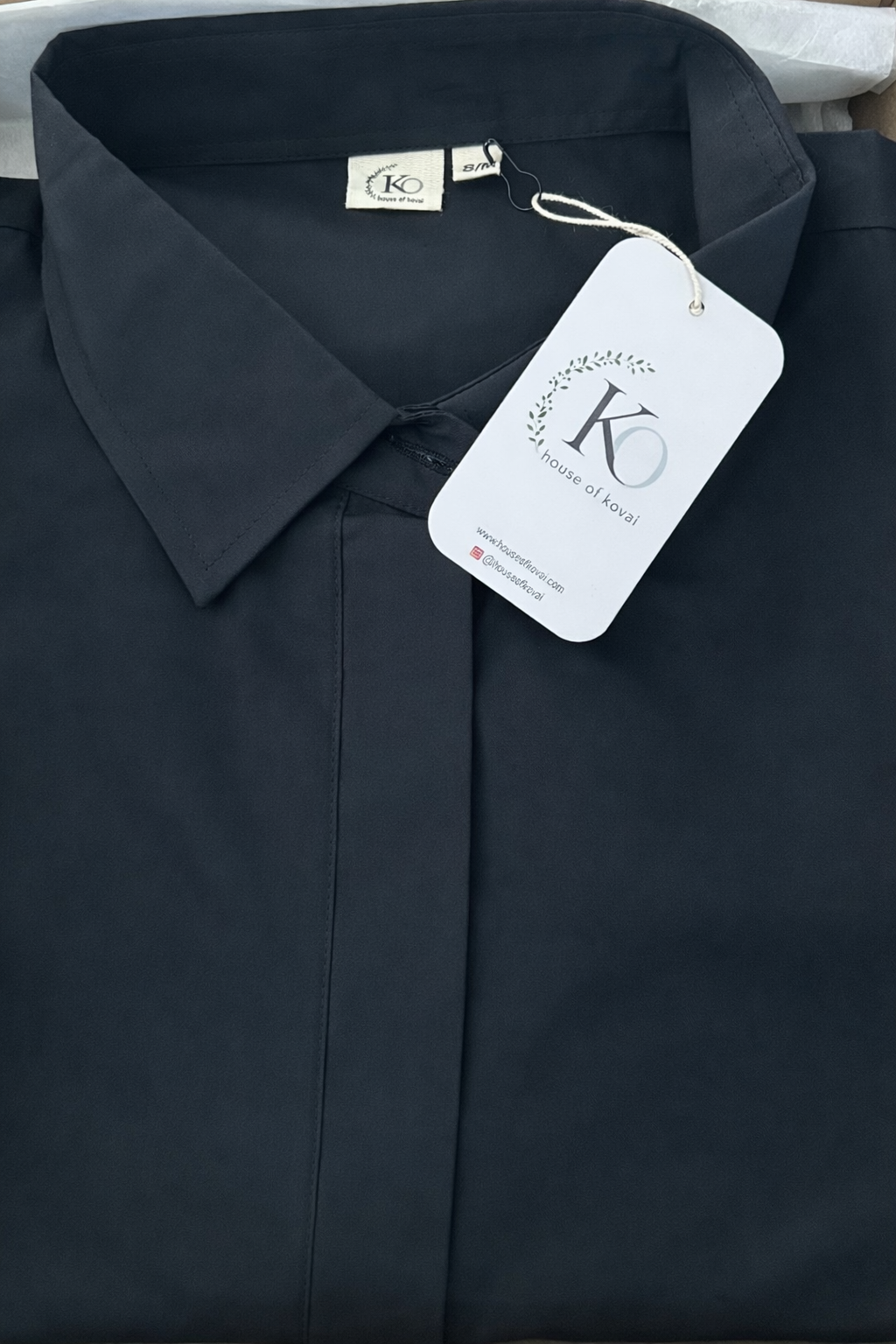 Midnight Bloom Cotton Poplin Dress