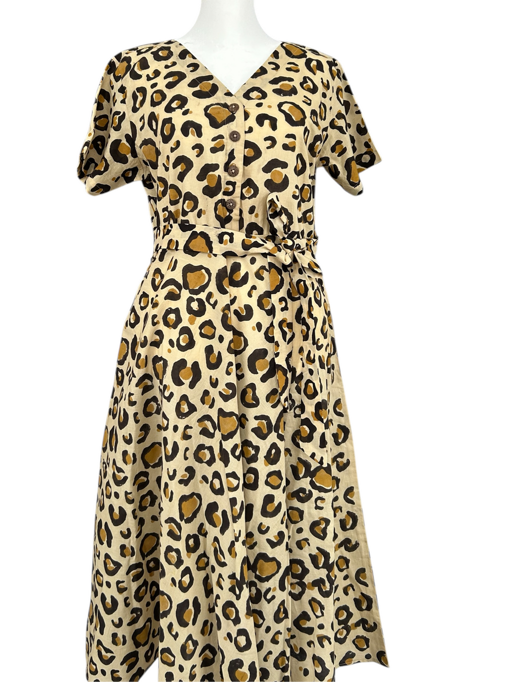 Savanna Hand-Block Printed Cotton Dress
