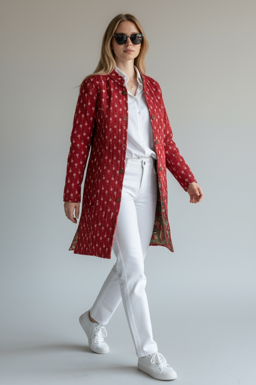 Reversible Quilted Coat – Festive Folklore