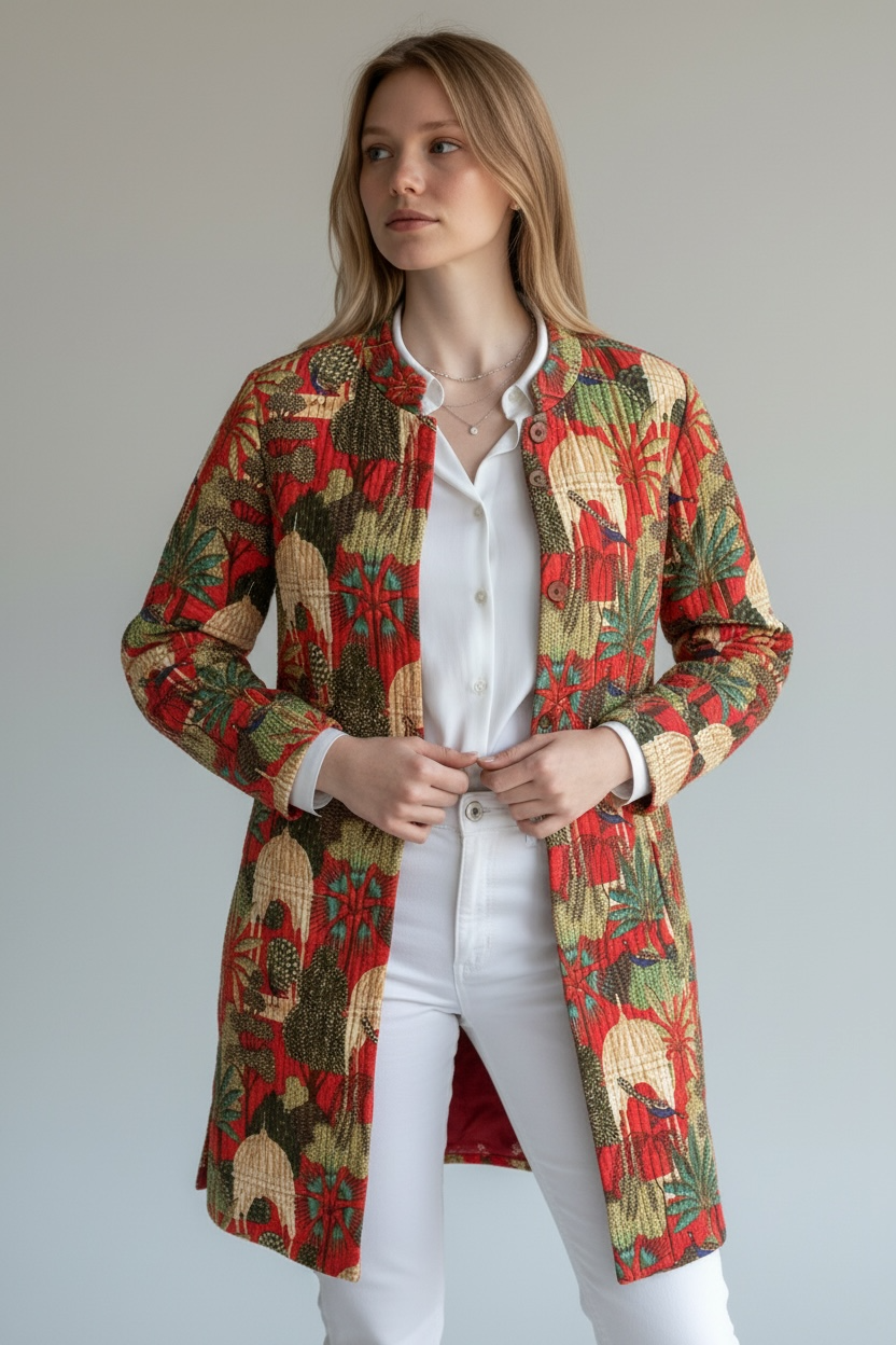 Reversible Quilted Coat – Festive Folklore