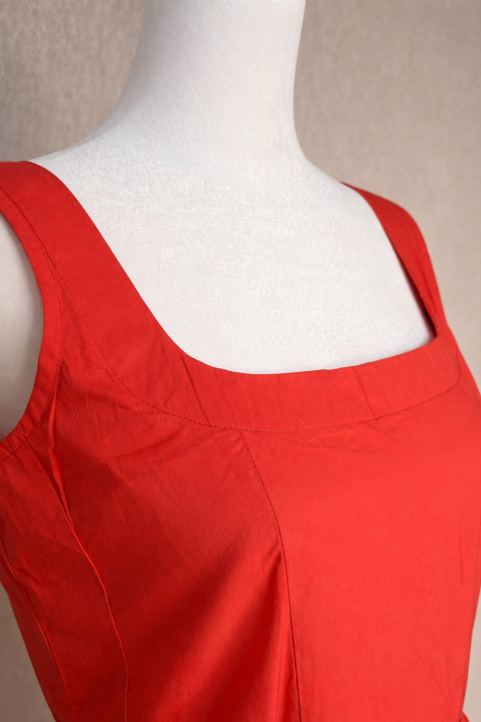 Valencia Sunset Cotton Poplin Midi dress