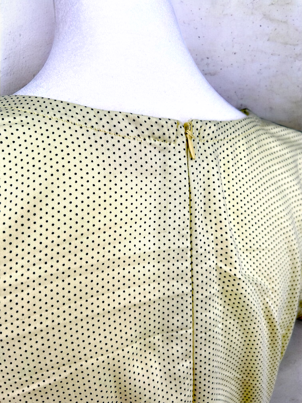 Lemon Dots Cotton Sati Dress