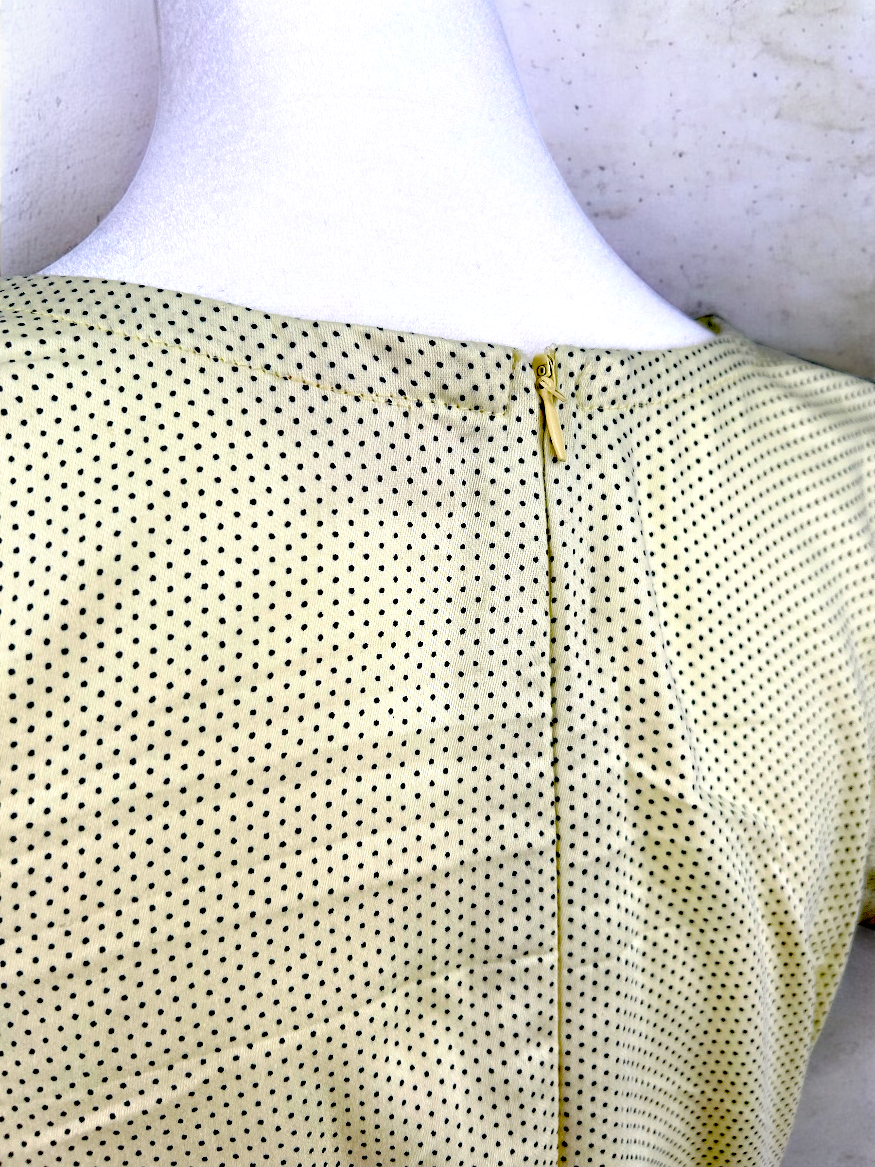 Lemon Dots Cotton Sati Dress