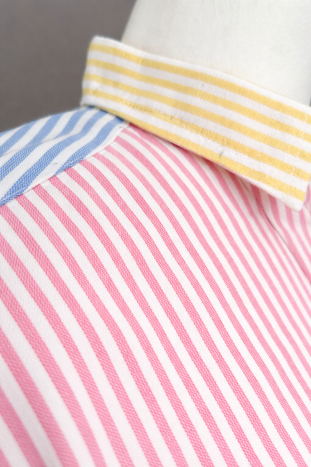 Sunfield Panelled Cotton Seersucker Shirt