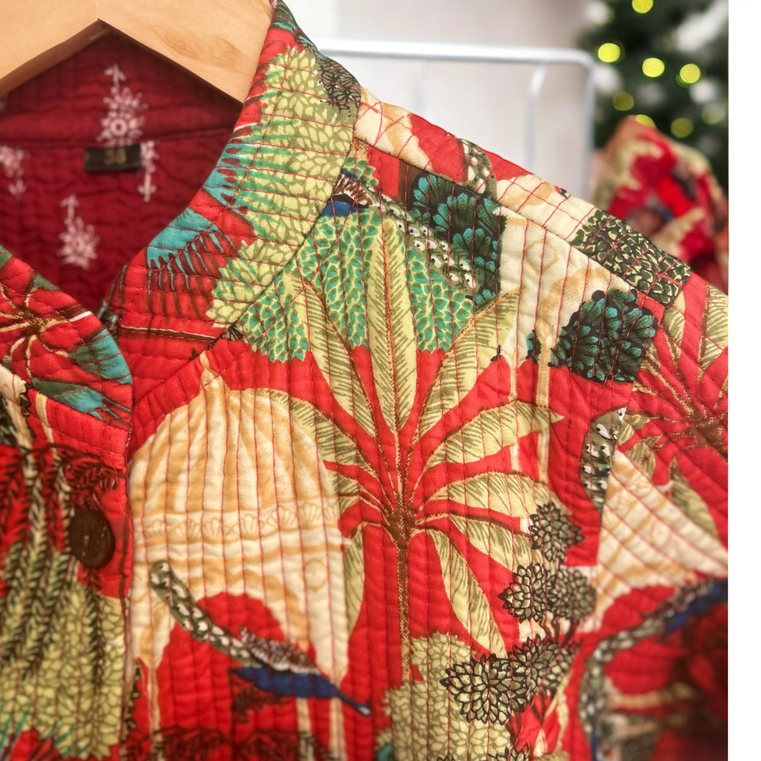 Reversible Quilted Coat – Festive Folklore